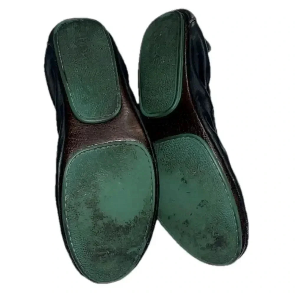 Imperfect Tieks ballet flats classic Italian leather black ballet‎ flats size 9 - Picture 10 of 13